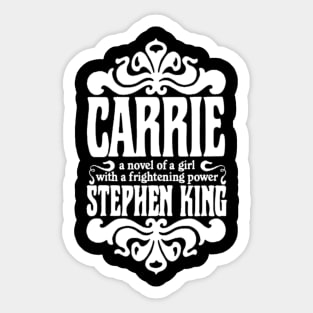 Carrie (White) - King First Edition Series Sticker